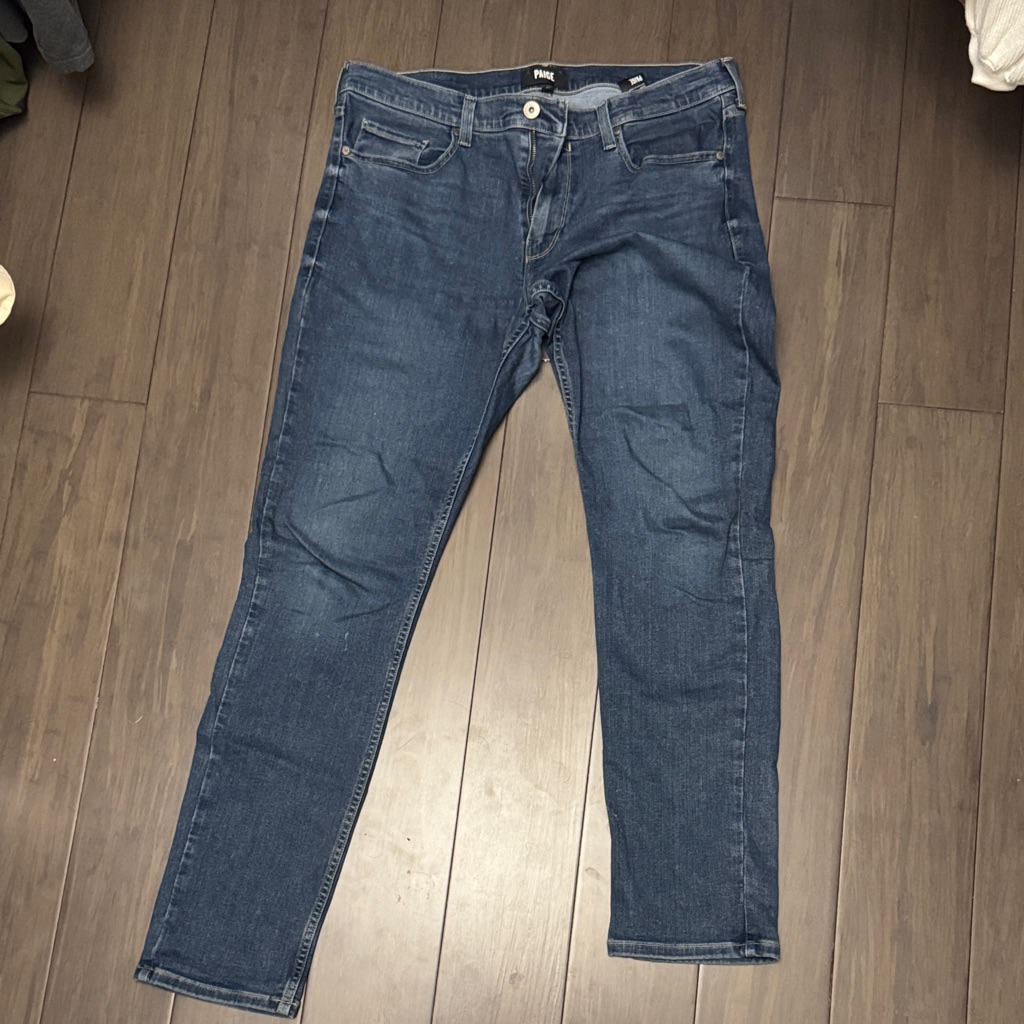 Paige Men's Dark Blue Slim Jeans 36x34